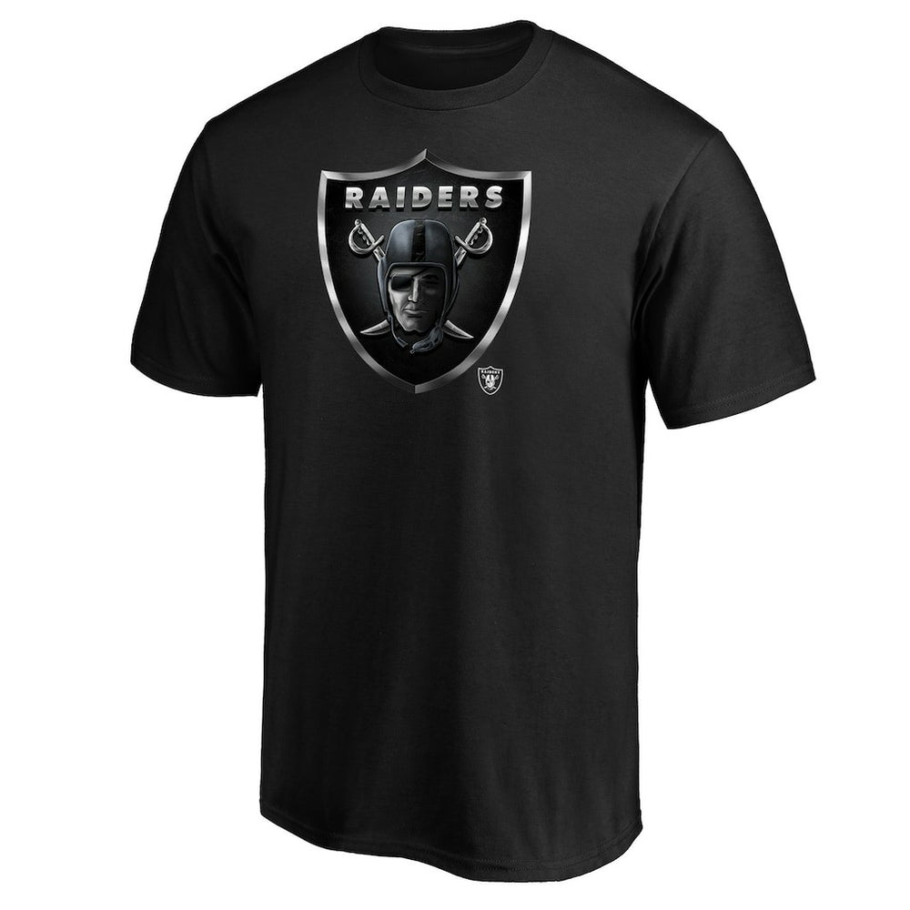 Las Vegas Raiders Midnight Mascot Team Logo T-Shirt Black