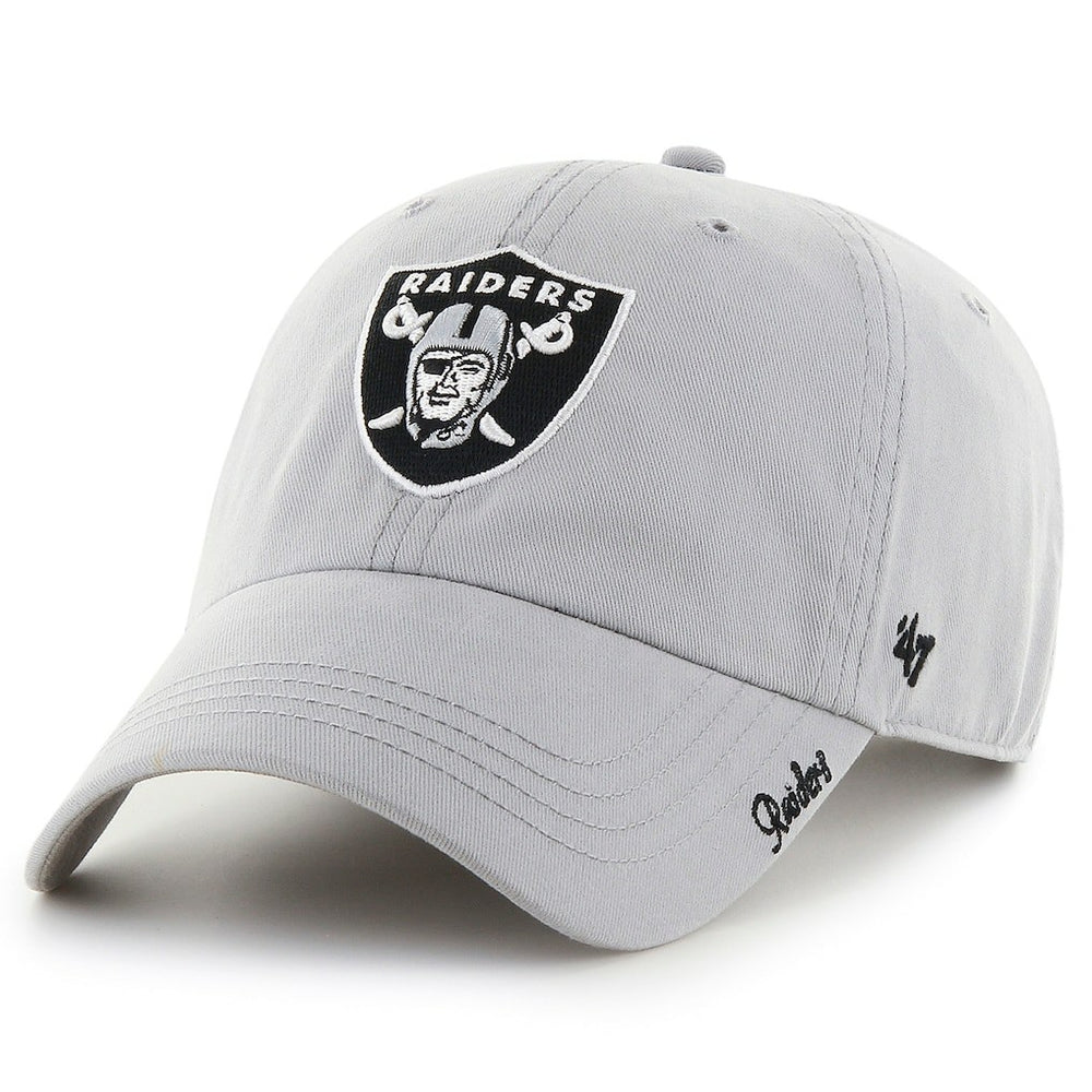 Las Vegas Raiders '47 Women's Miata Clean Up Secondary Adjustable Hat Silver