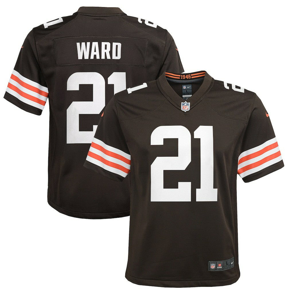 Denzel Ward Cleveland Browns Youth Game Jersey Brown