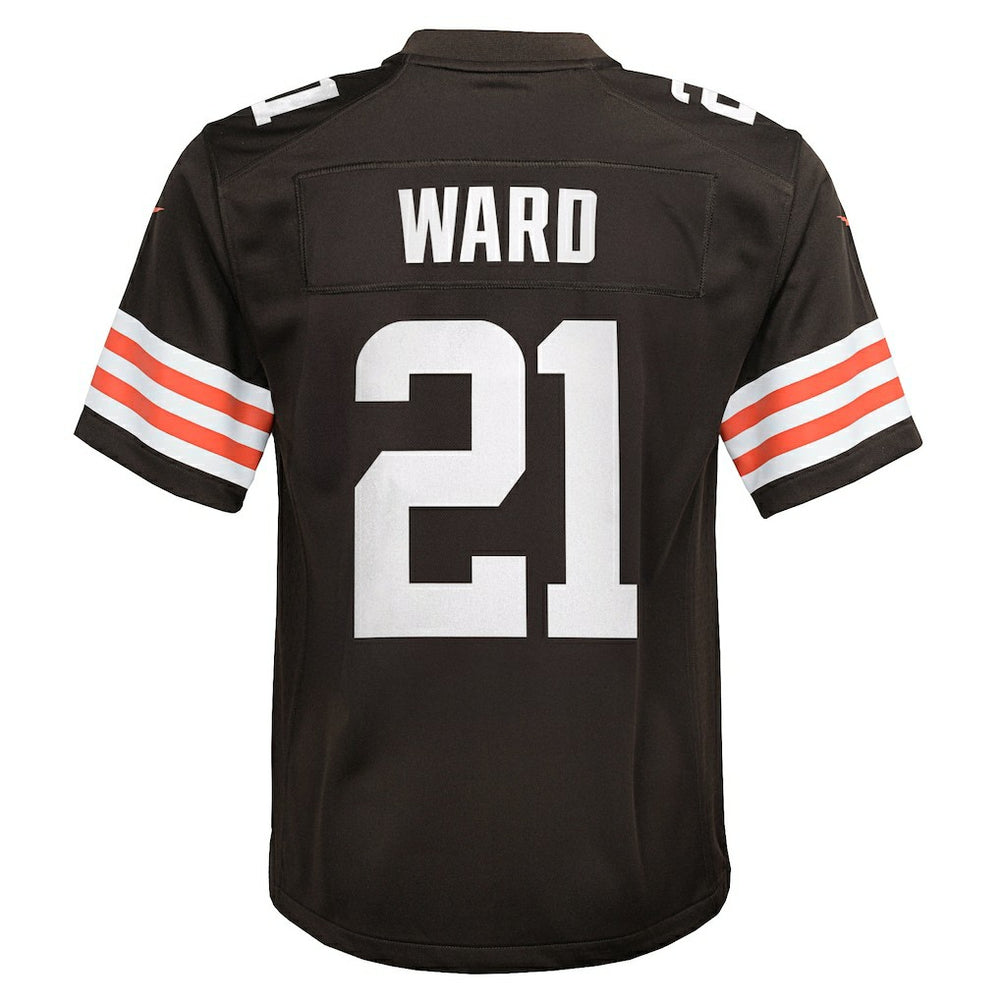 Denzel Ward Cleveland Browns Youth Game Jersey Brown