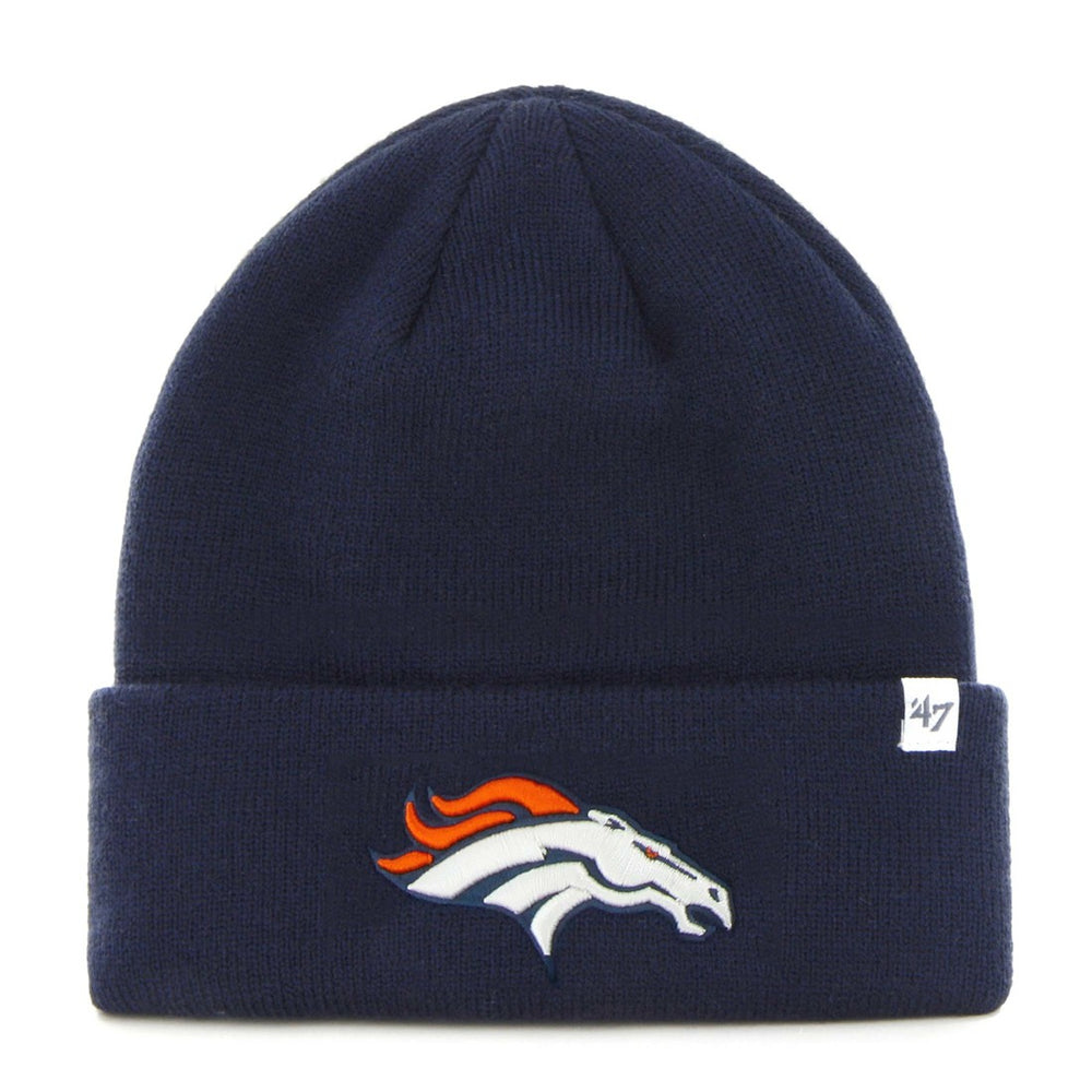 Denver Broncos '47 Primary Basic Cuffed Knit Hat Navy