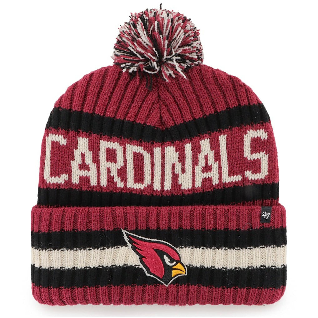 Arizona Cardinals '47 Bering Cuffed Knit Hat with Pom Cardinal