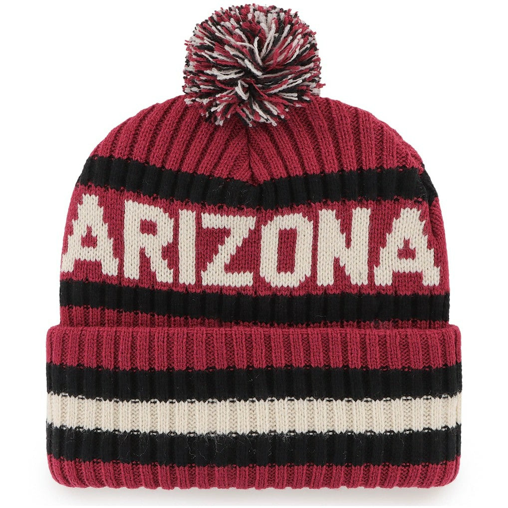 Arizona Cardinals '47 Bering Cuffed Knit Hat with Pom Cardinal