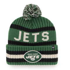 New York Jets '47 Bering Cuffed Knit Hat with Pom Green