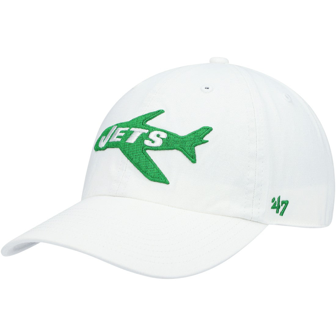New York Jets '47 Clean Up Adjustable Hat White
