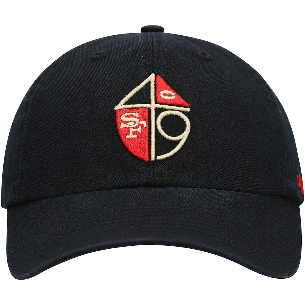 San Francisco 49ers '47 Clean Up Adjustable Hat Black