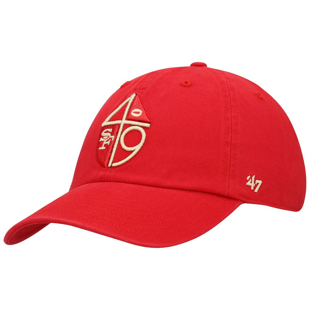 San Francisco 49ers '47 Clean Up Adjustable Hat Scarlet