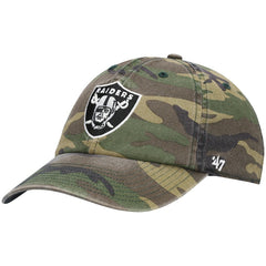 Las Vegas Raiders '47 Woodland Clean Up Adjustable Hat Camo