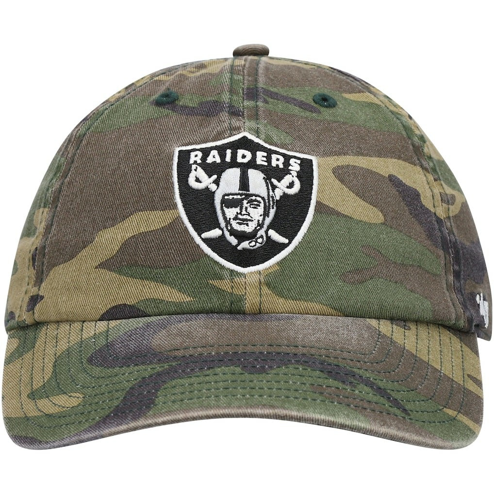 Las Vegas Raiders '47 Woodland Clean Up Adjustable Hat Camo