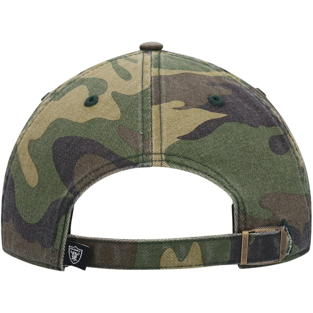 Las Vegas Raiders '47 Woodland Clean Up Adjustable Hat Camo