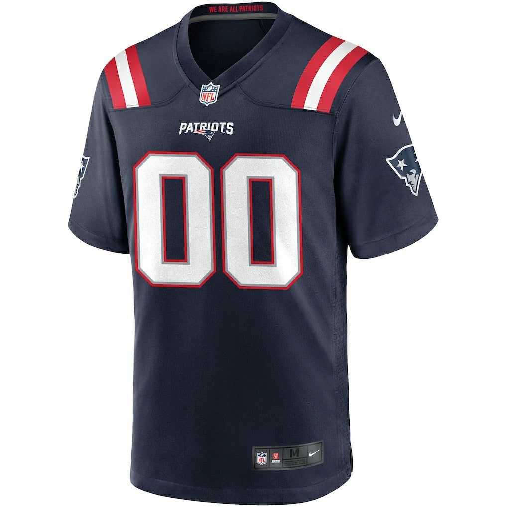 NFL New England Patriots Custom Game Jersey - Navy