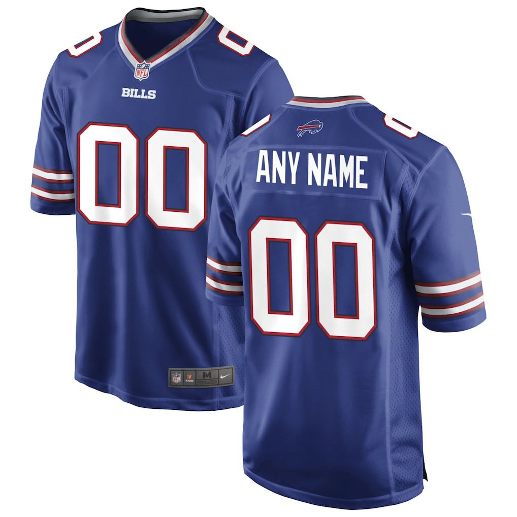 Buffalo Bills Custom Game Jersey Royal