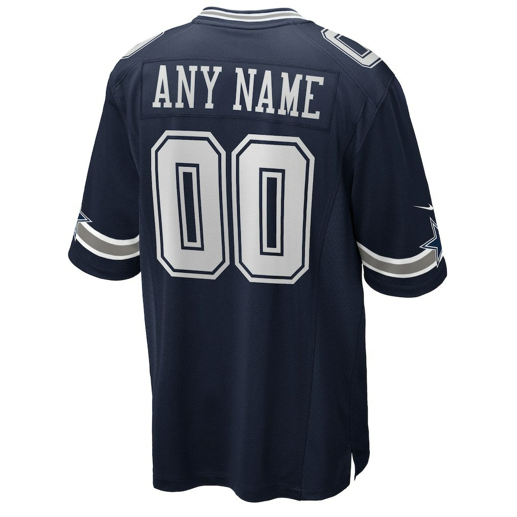 Dallas Cowboys Custom Game Jersey Navy