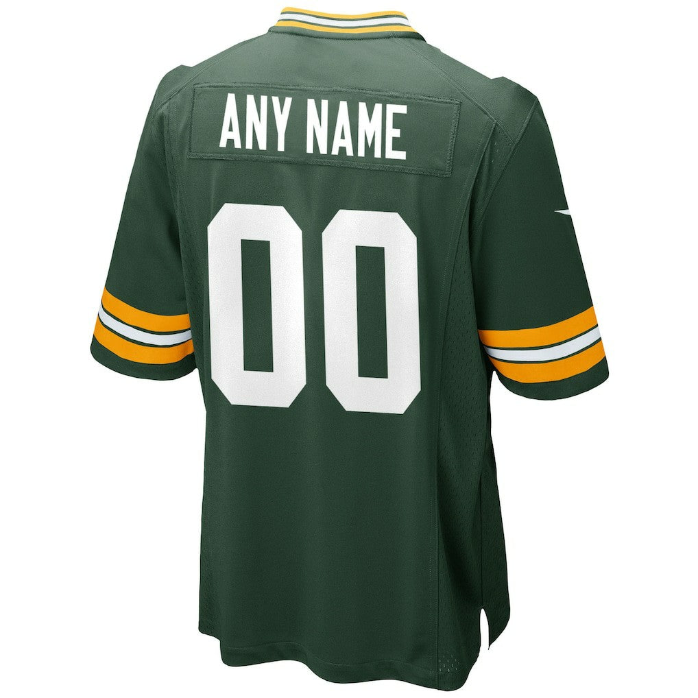 Green Bay Packers Custom Game Jersey Green