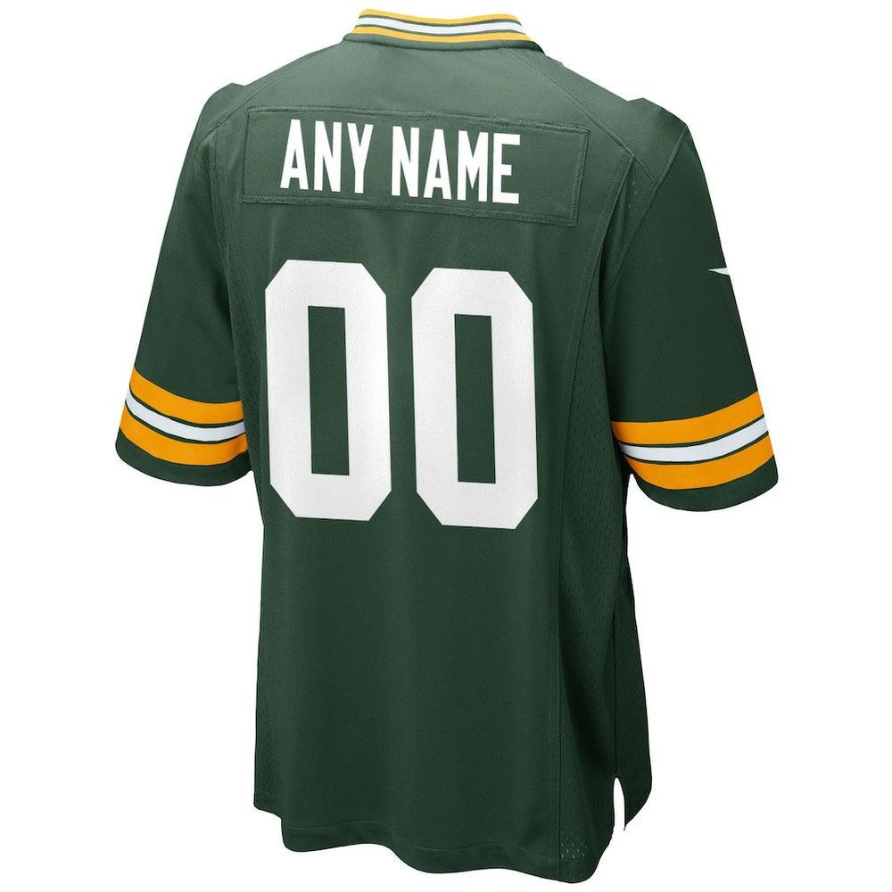 Green Bay Packers Custom Game Jersey Green