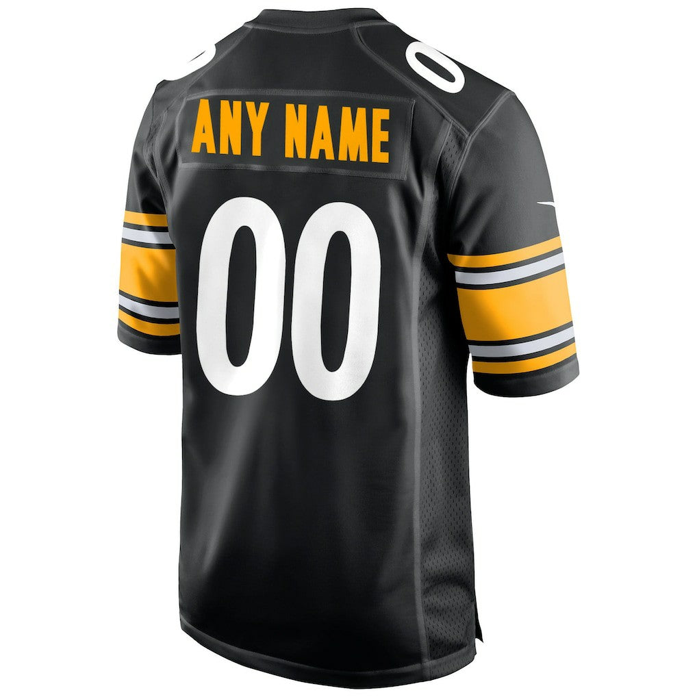 Pittsburgh Steelers Custom Game Jersey Black