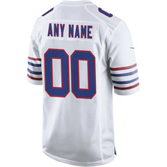 Buffalo Bills Alternate Custom Game Jersey White