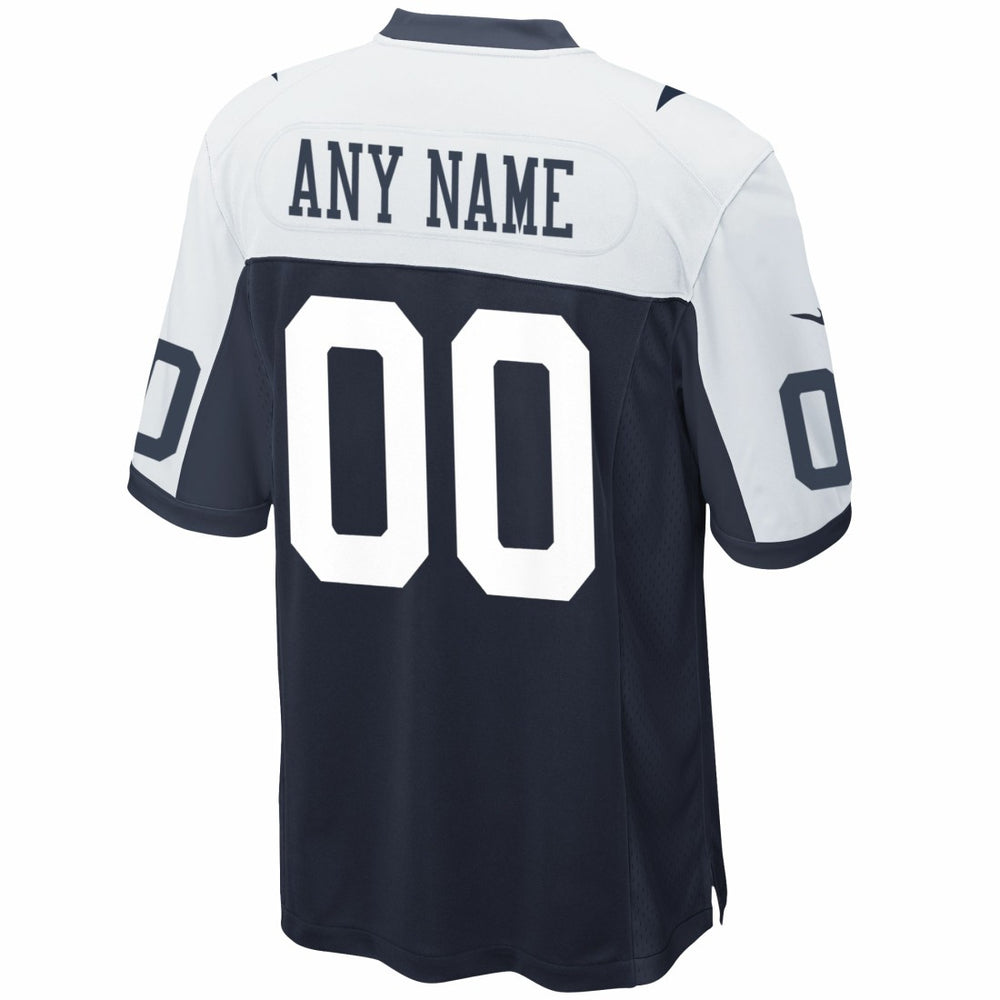 Dallas Cowboys Alternate Custom Game Jersey Navy