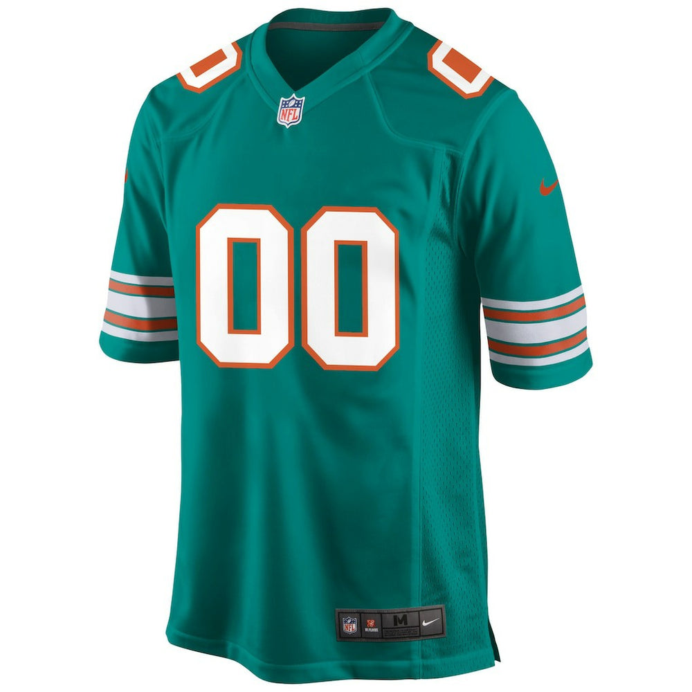 Miami Dolphins Alternate Custom Game Jersey Aqua