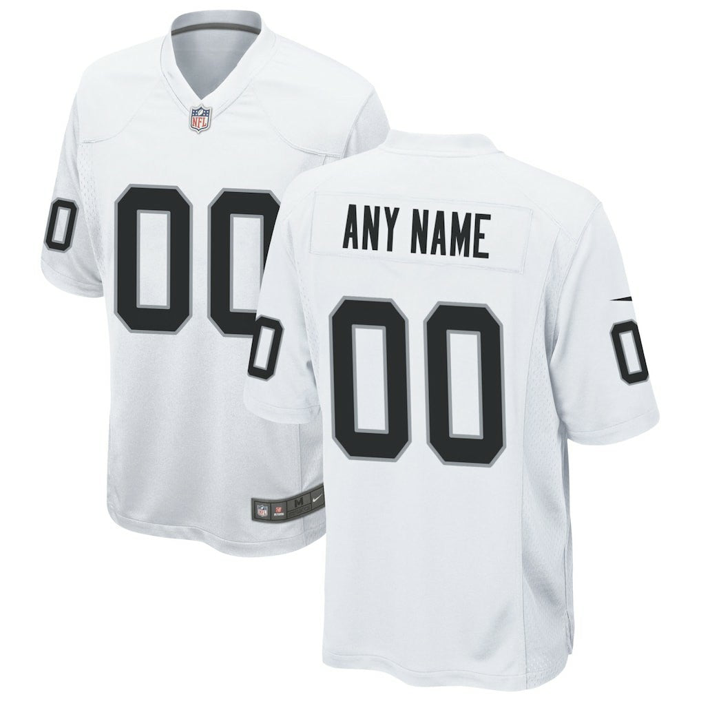 Las Vegas Raiders Custom Game Jersey White