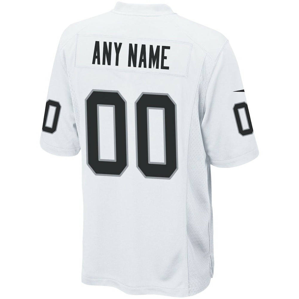 Las Vegas Raiders Custom Game Jersey White