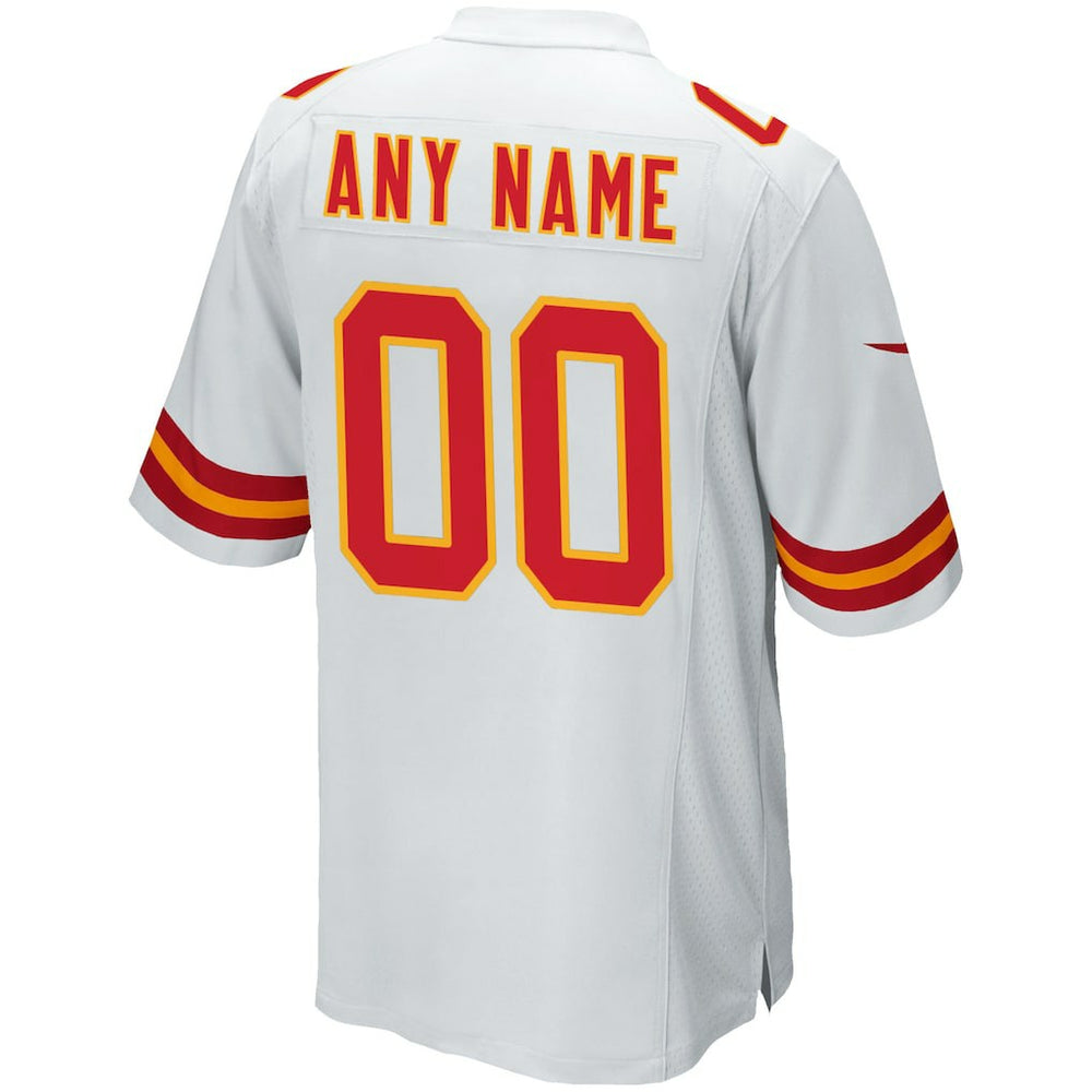 Kansas City Chiefs Custom Game Jersey White