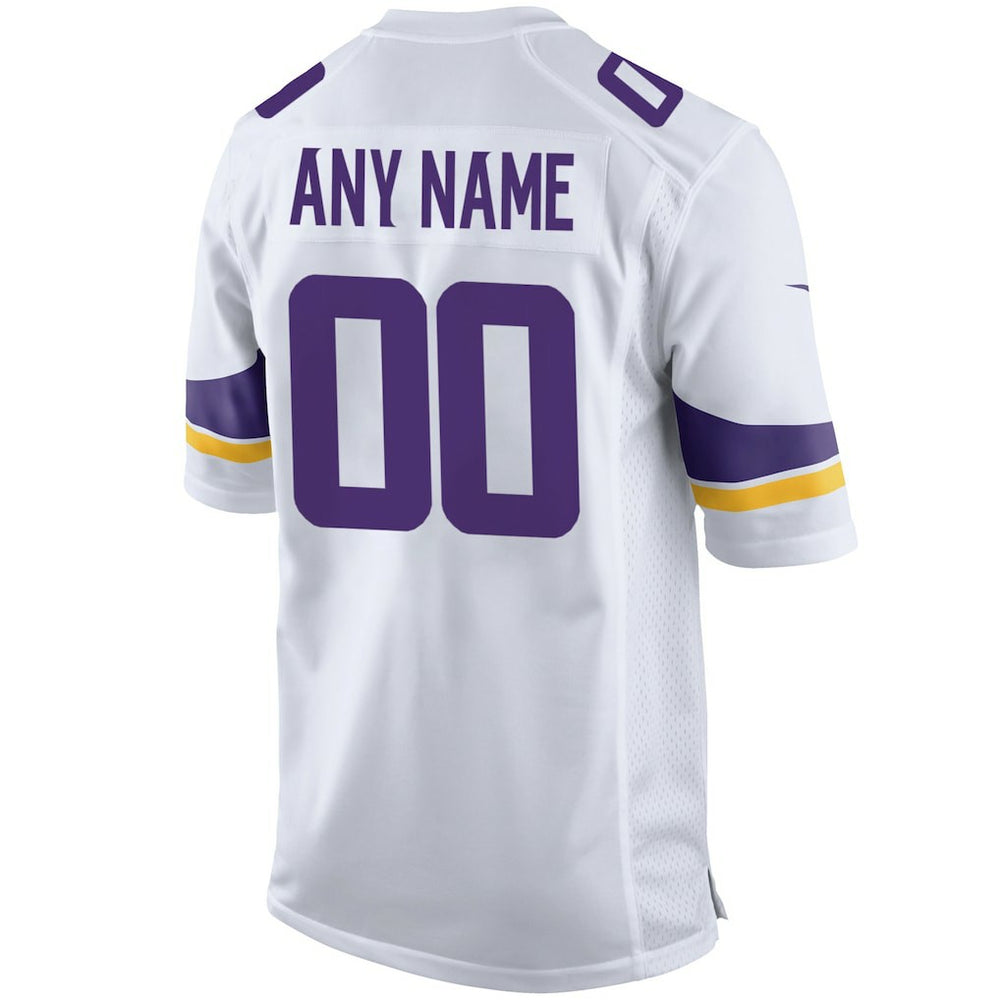 NFL Minnesota Vikings Custom Game Jersey - White