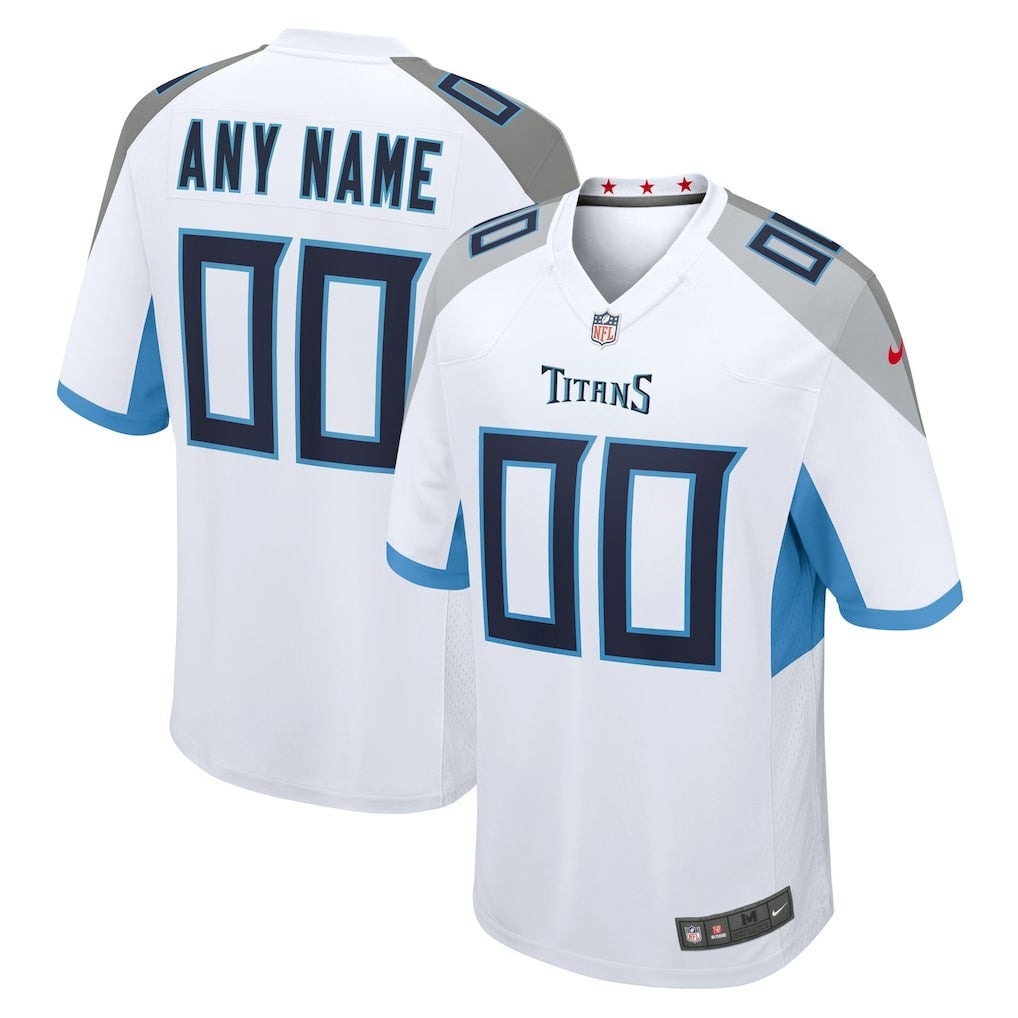 Tennessee Titans Custom Game Jersey White