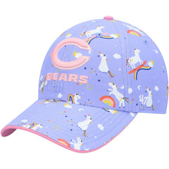 Chicago Bears '47 Girls Preschool Unicorn Clean Up Adjustable Hat Purple