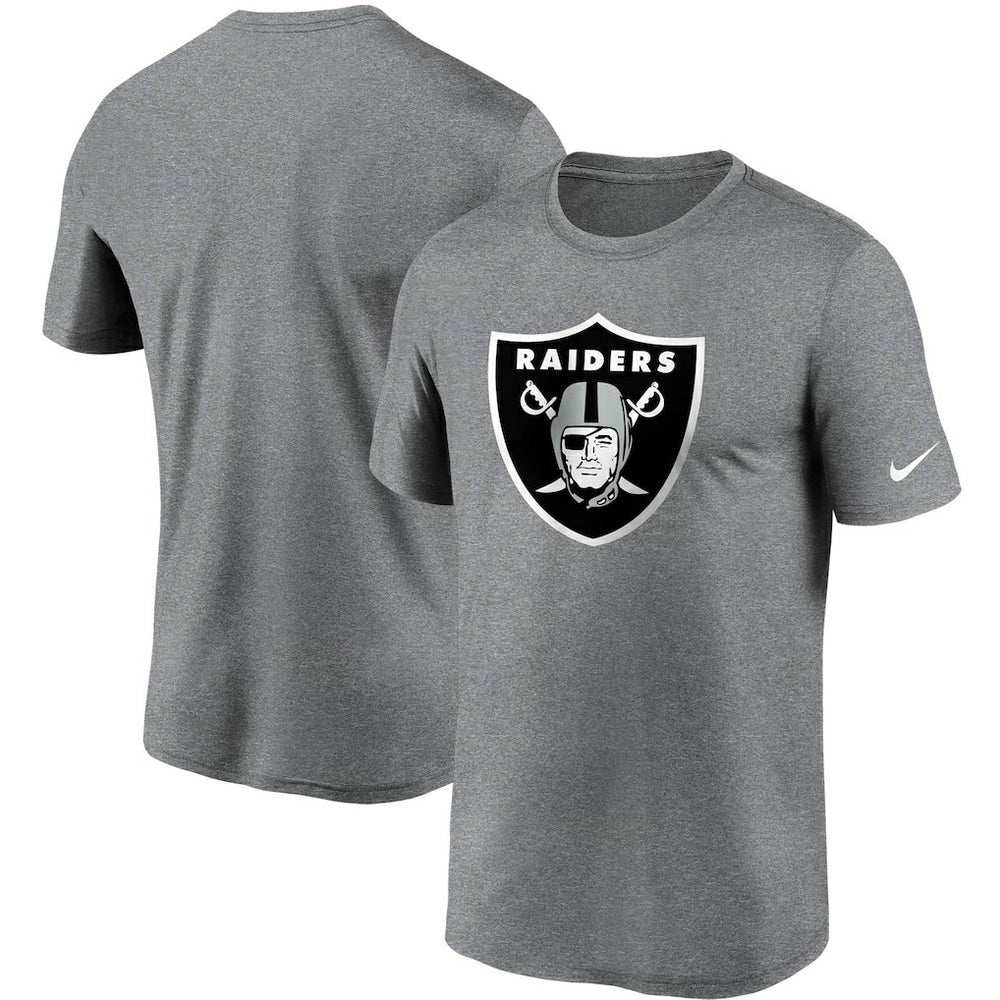 Las Vegas Raiders Logo Essential Legend Performance T-Shirt Heathered Charcoal