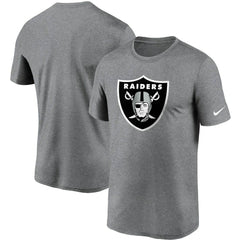 Las Vegas Raiders Logo Essential Legend Performance T-Shirt Heathered Charcoal
