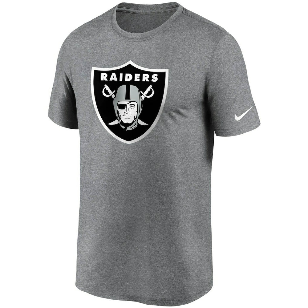 Las Vegas Raiders Logo Essential Legend Performance T-Shirt Heathered Charcoal