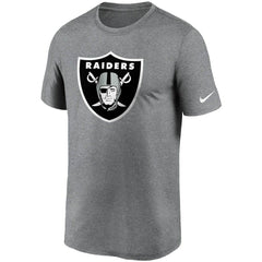 Las Vegas Raiders Logo Essential Legend Performance T-Shirt Heathered Charcoal