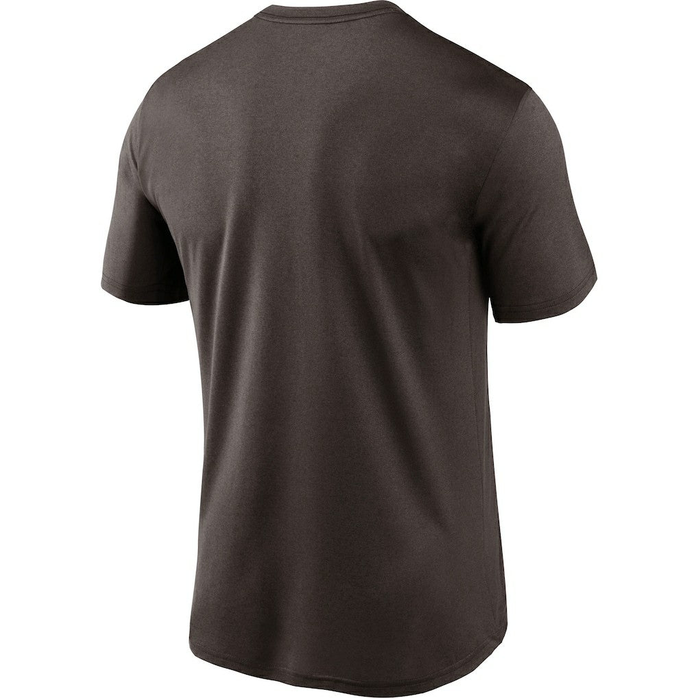 Cleveland Browns Logo Essential Legend Performance T-Shirt Brown