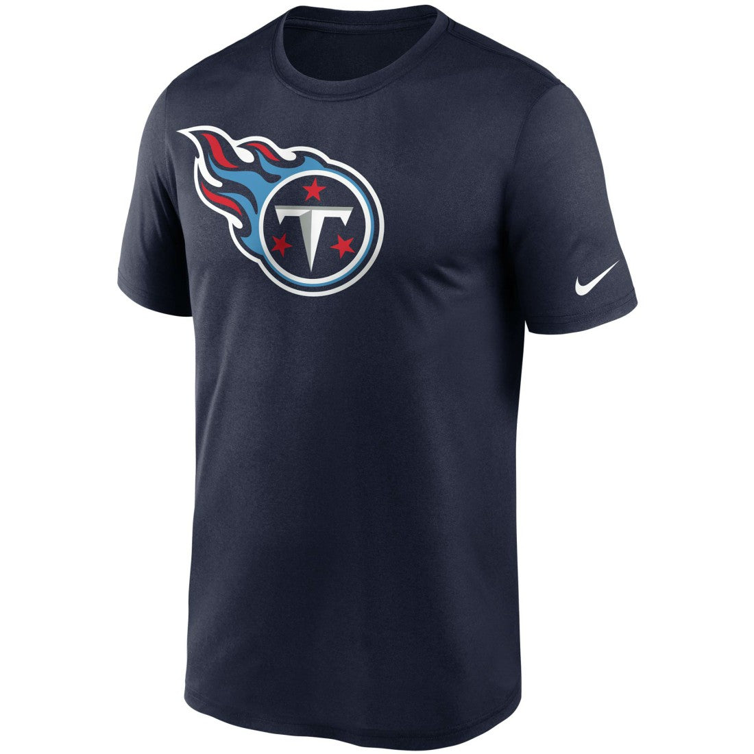 Tennessee Titans Logo Essential Legend Performance T-Shirt Navy