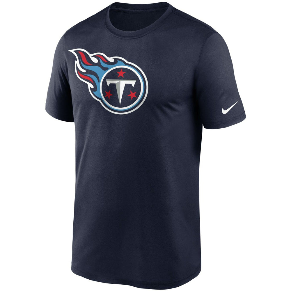 Tennessee Titans Logo Essential Legend Performance T-Shirt Navy