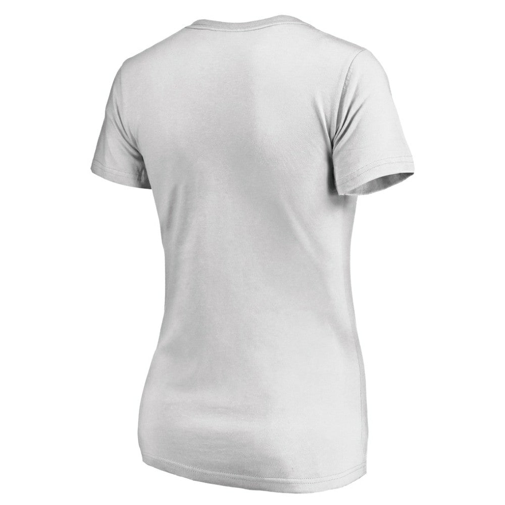NHL Dallas Stars Women's Floral Arched V-Neck T-Shirt - White