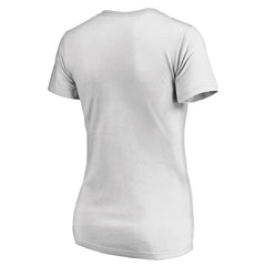 NHL Montreal Canadiens Women's Floral Arched V-Neck T-Shirt - White