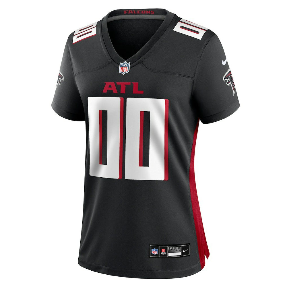Atlanta Falcons Women's Custom Game Jersey Black