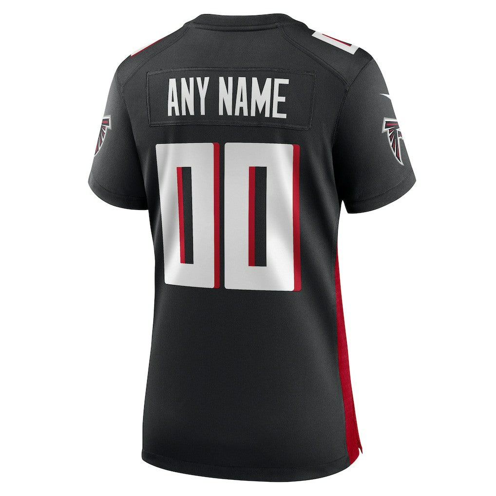 Atlanta Falcons Women's Custom Game Jersey Black
