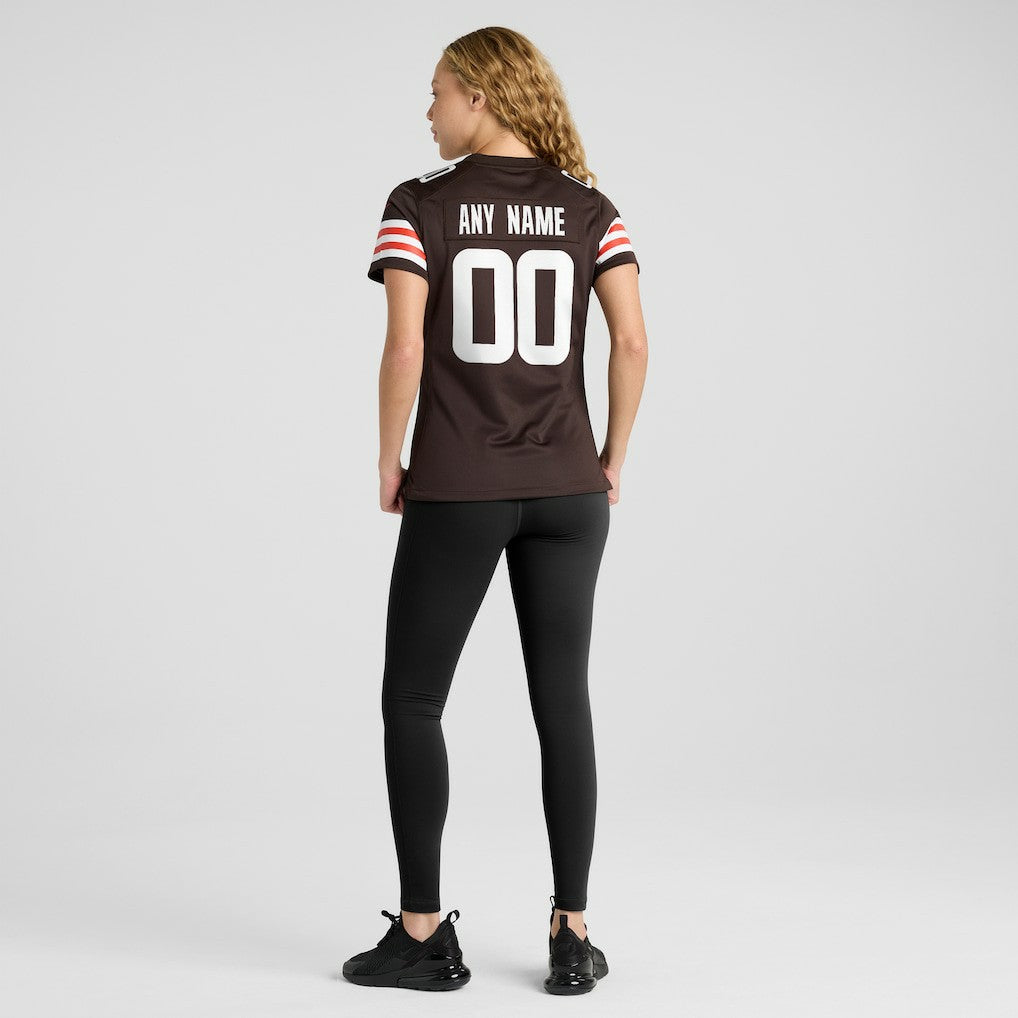 Cleveland Browns Women's Custom Game Jersey Brown