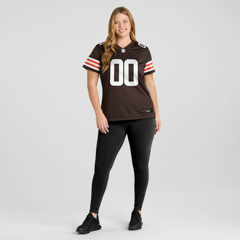 Cleveland Browns Women's Custom Game Jersey Brown