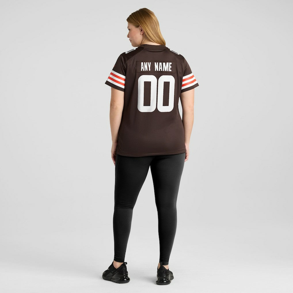 Cleveland Browns Women's Custom Game Jersey Brown