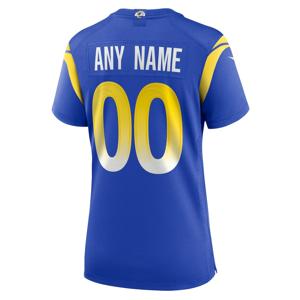 Los Angeles Rams Women's Custom Game Jersey Royal