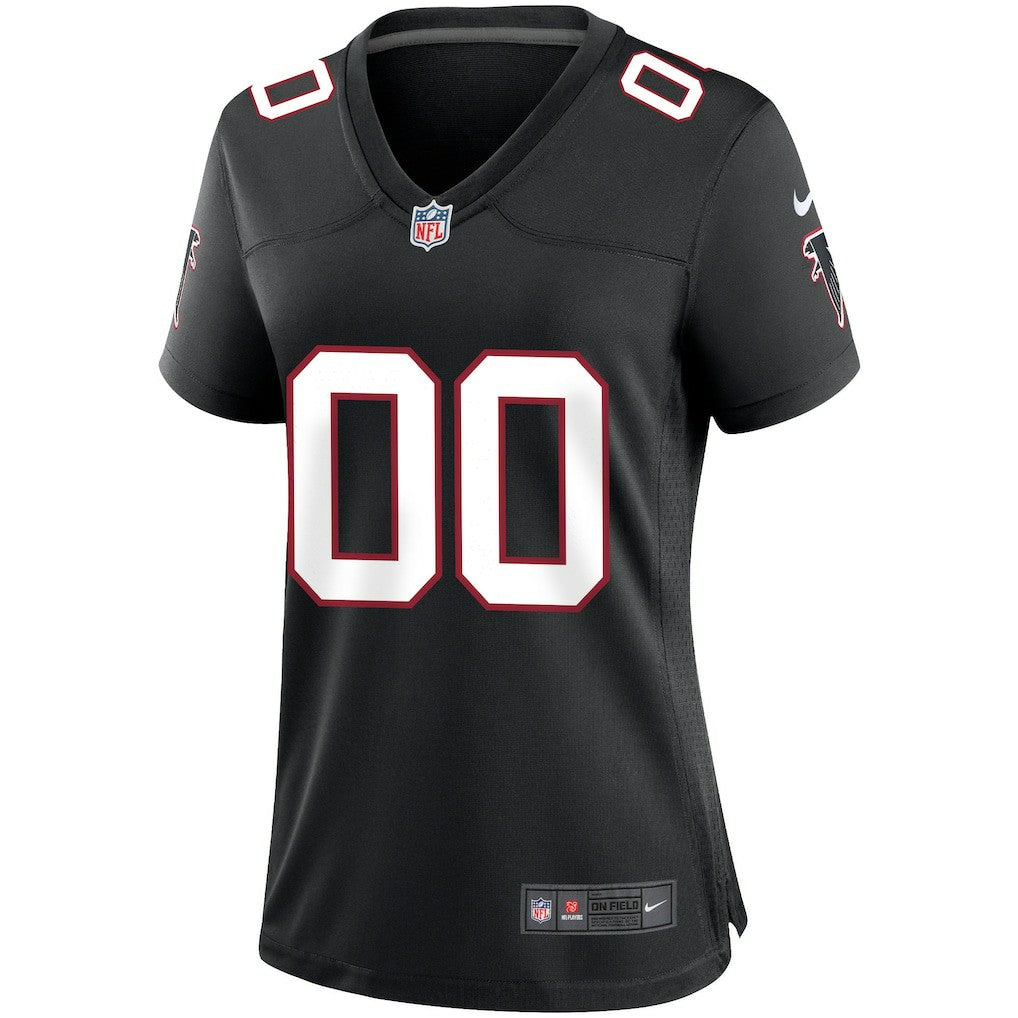 Atlanta Falcons Women's Throwback Custom Game Jersey Black