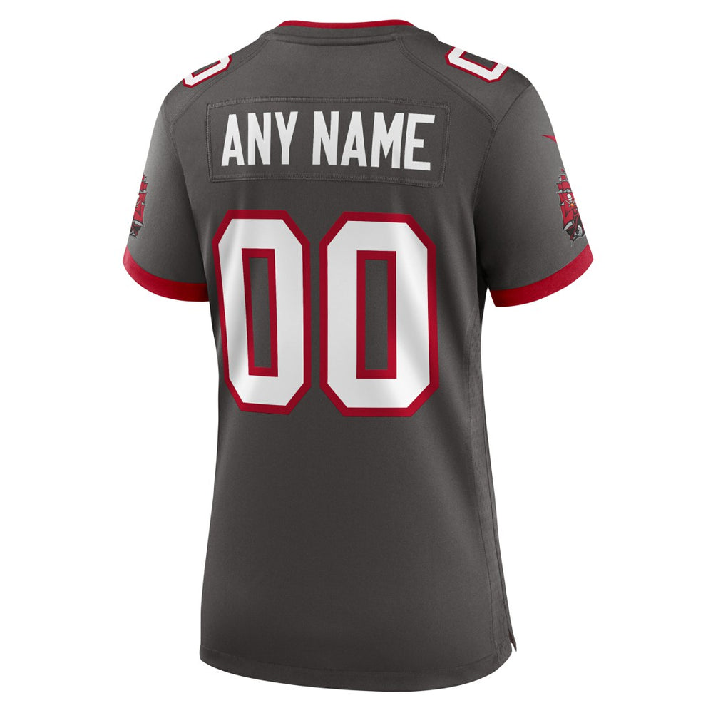 Tampa Bay Buccaneers Women's Alternate Custom Game Jersey Pewter