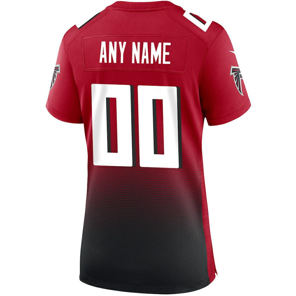 Atlanta Falcons Women's Alternate Custom Game Jersey Red