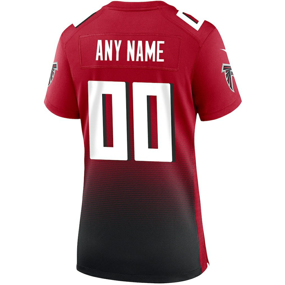 Atlanta Falcons Women's Alternate Custom Game Jersey Red