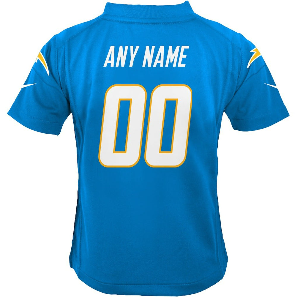 Los Angeles Chargers Youth Custom Game Jersey Powder Blue