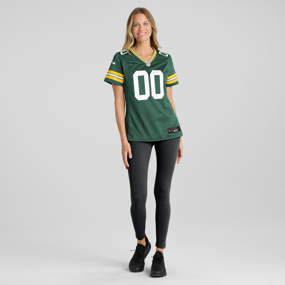 Green Bay Packers Women's Custom Game Jersey Green